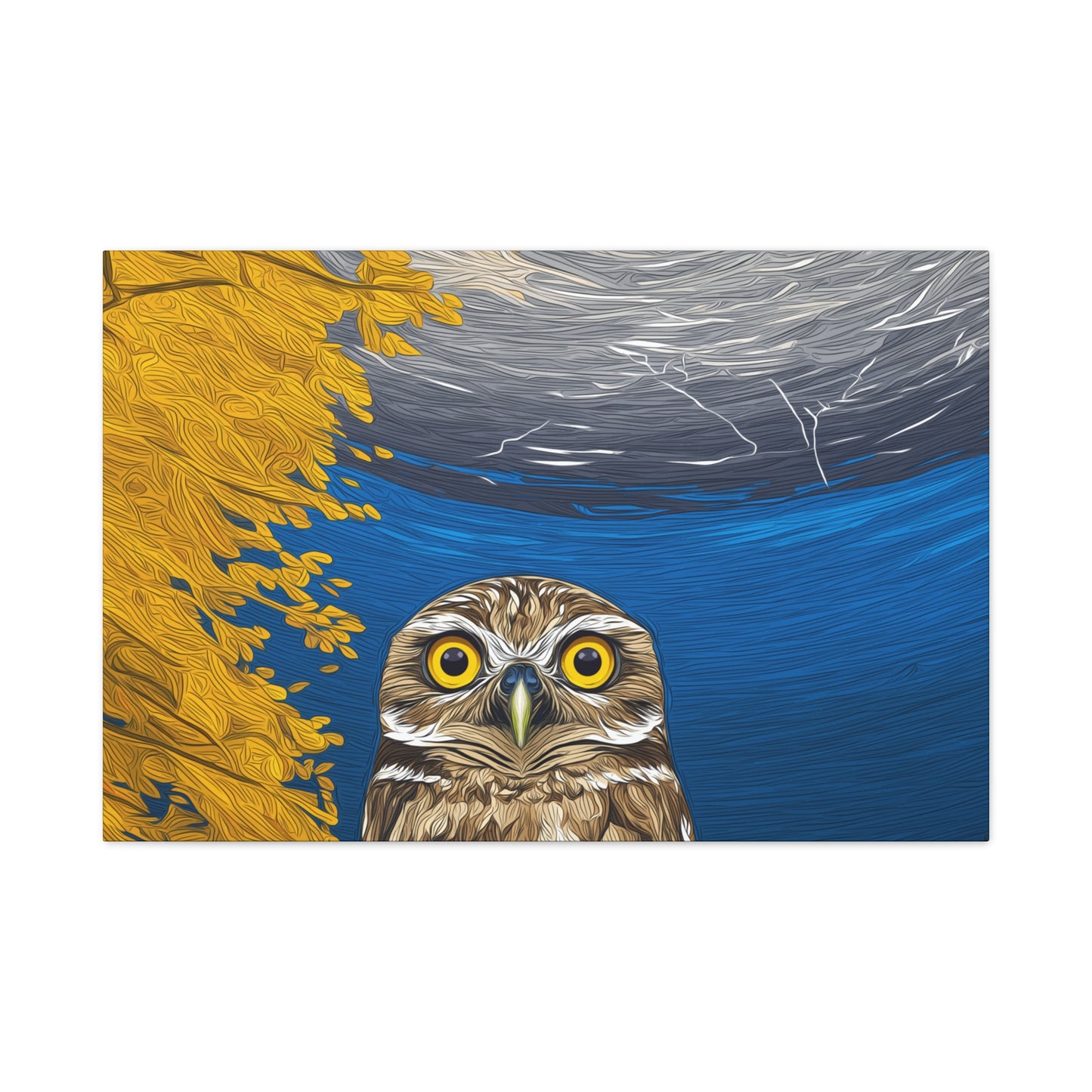 Canvas Print - NM Burrowing Owl in Tree