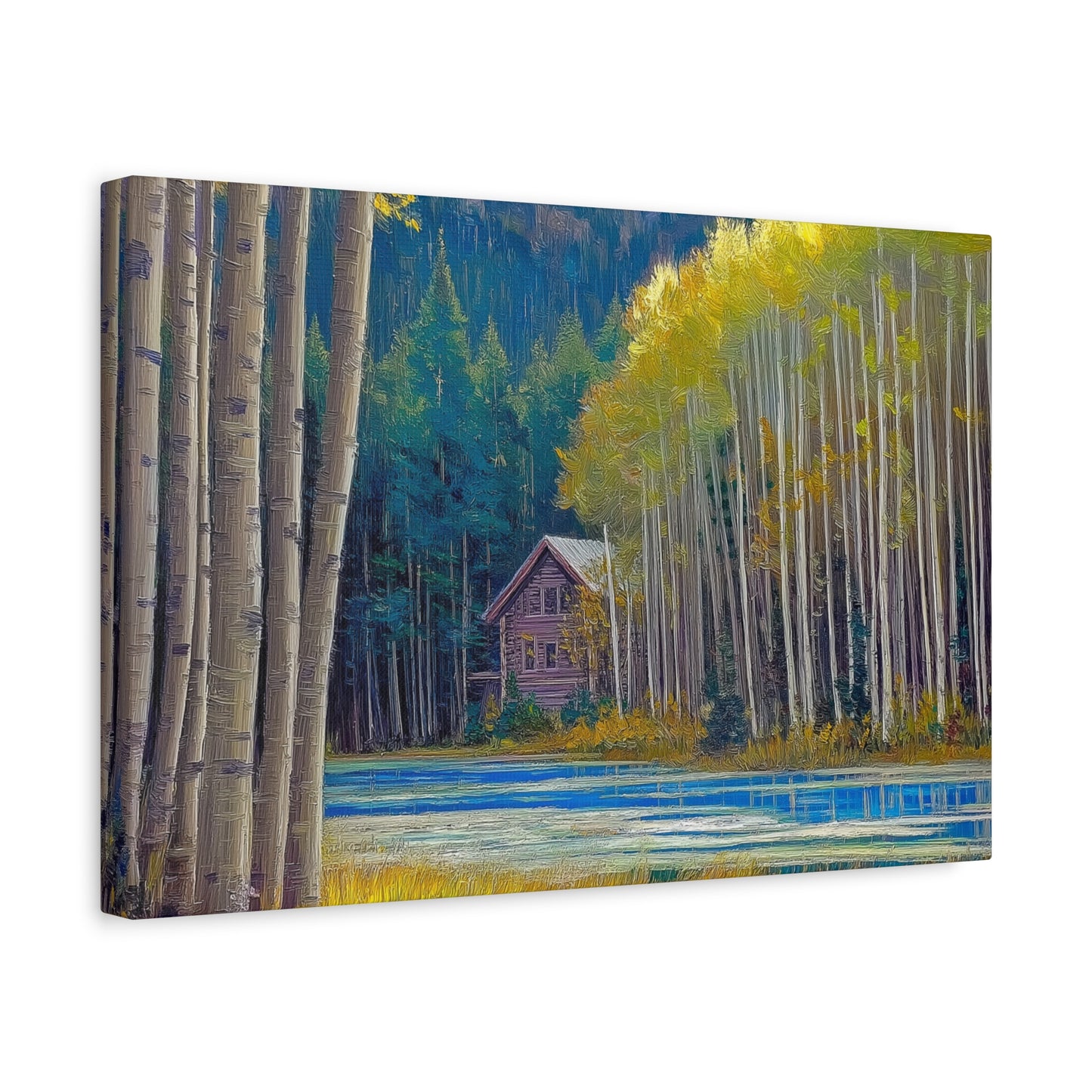 Canvas Wall Art - Rocky Mountain Lake V
