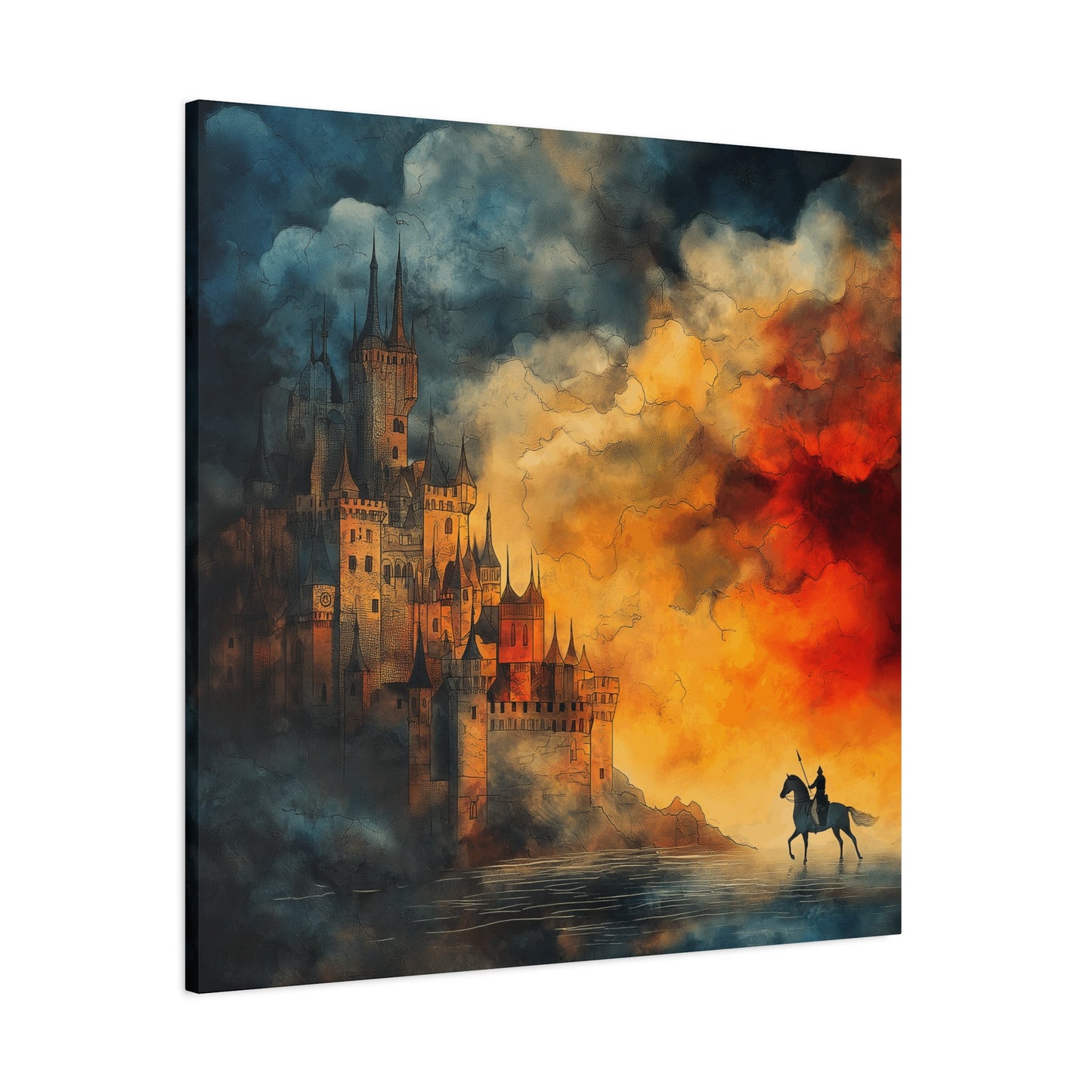 Fantasy Castle Canvas Art - Stretched Wall Decor for Home