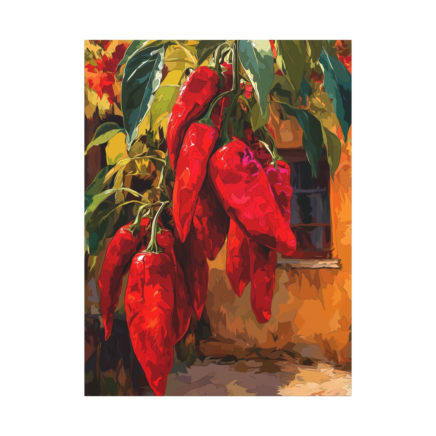 Canvas Wall Art - Red Chiles Casa Design