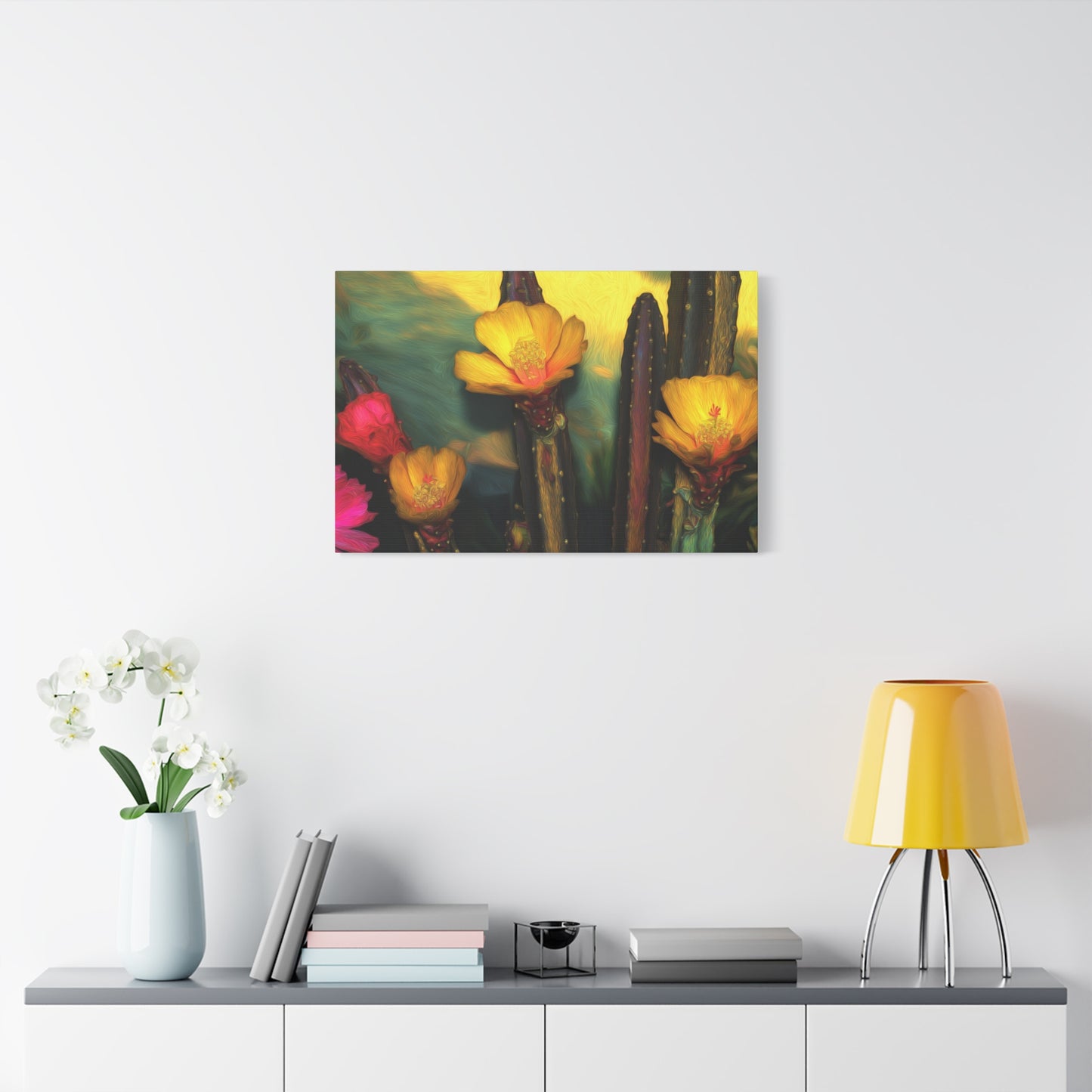 Canvas Print - Cacti Bold Flowers SFC