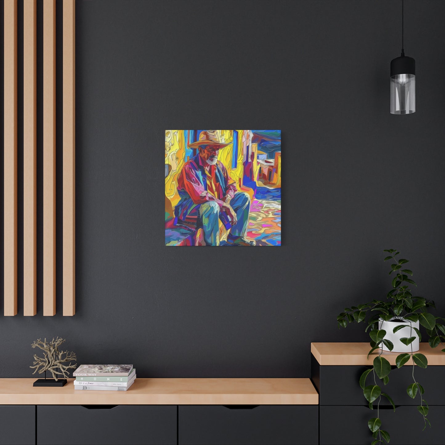 Canvas Wall Art - Man in Street Design