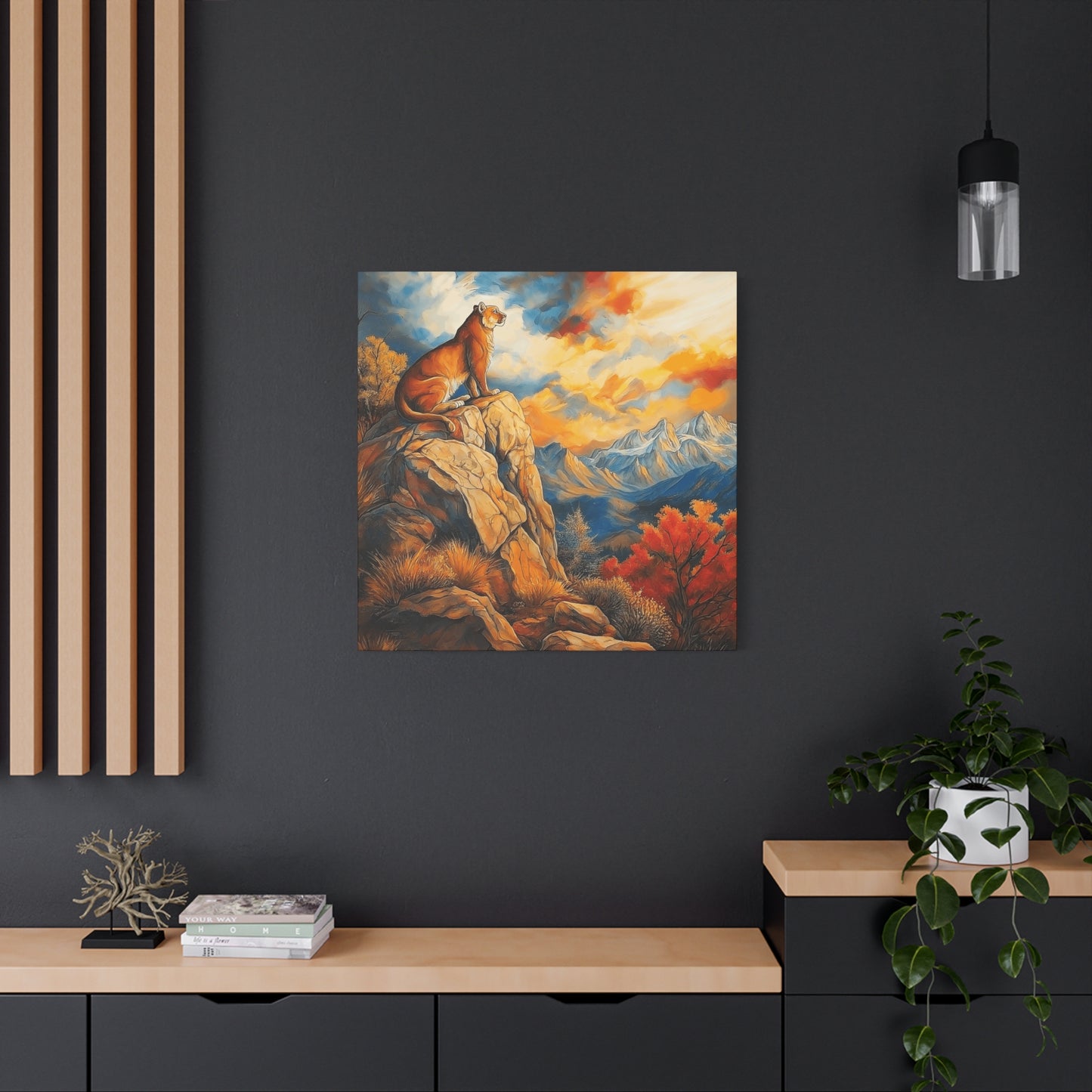 Majestic Lion Canvas Art - Vibrant Nature Wall Decor