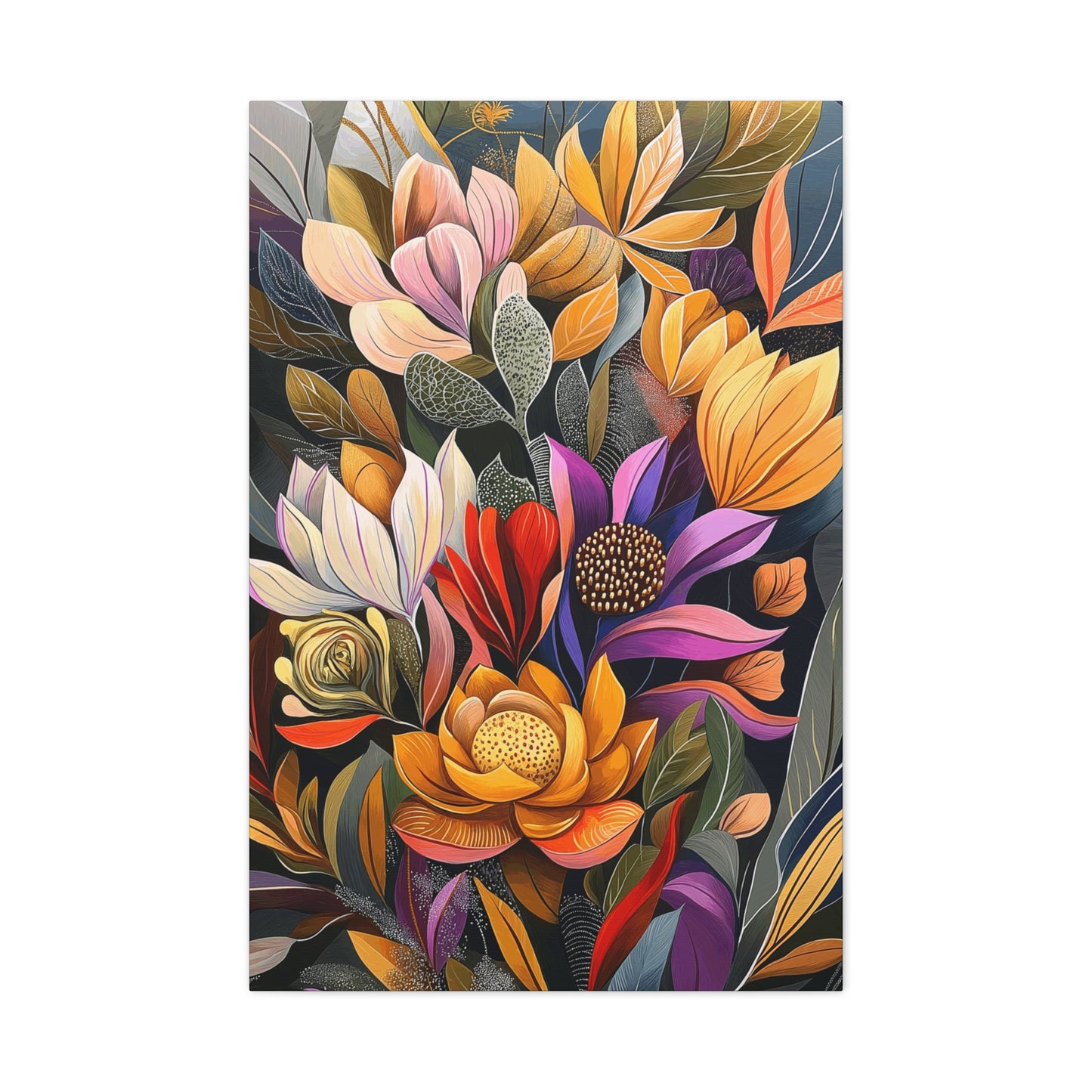 Canvas Art - Amazing Brilliant Flowers