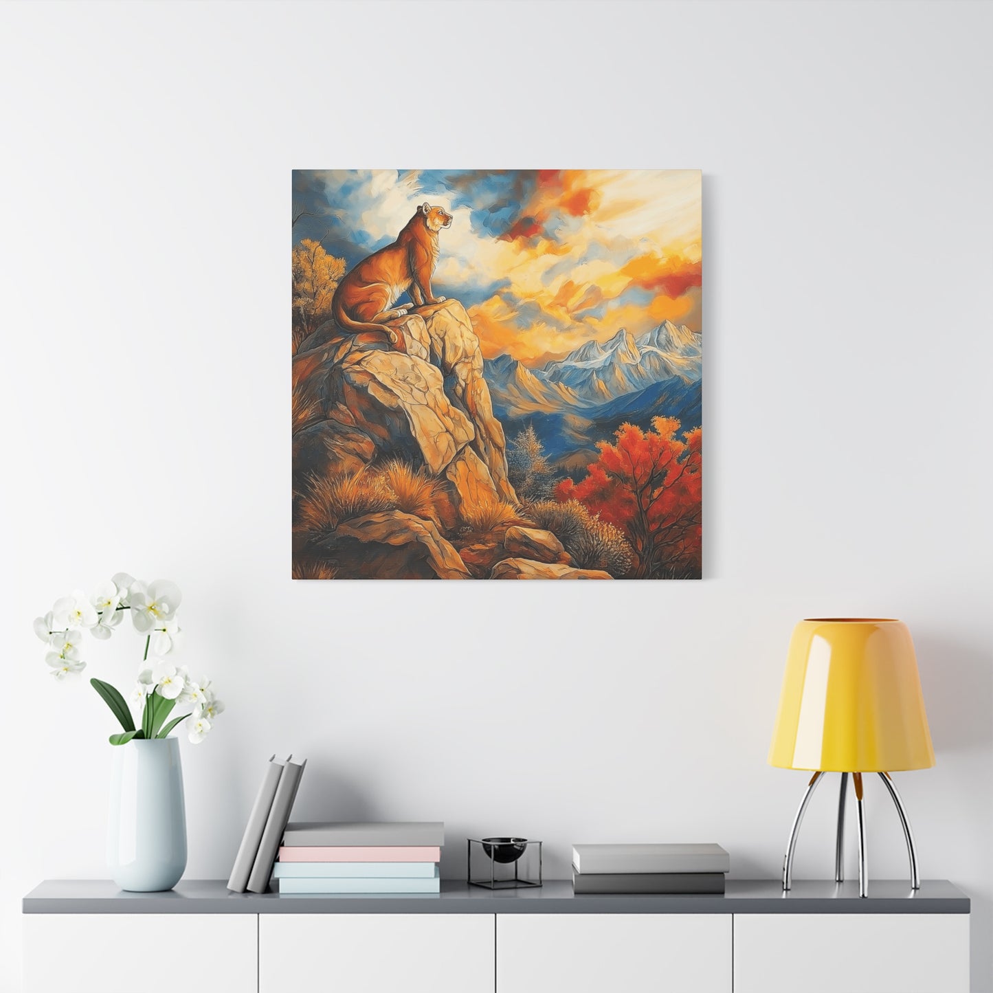 Majestic Lion Canvas Art - Vibrant Nature Wall Decor