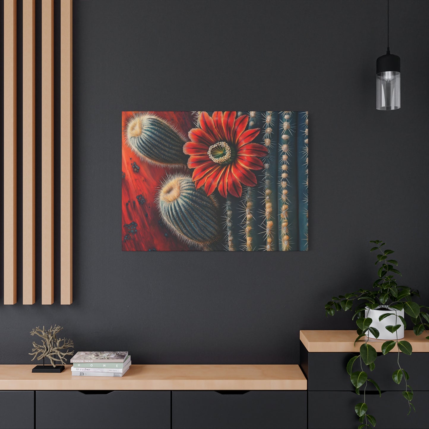 Canvas Print Santa Fe Bold Cactus Flower