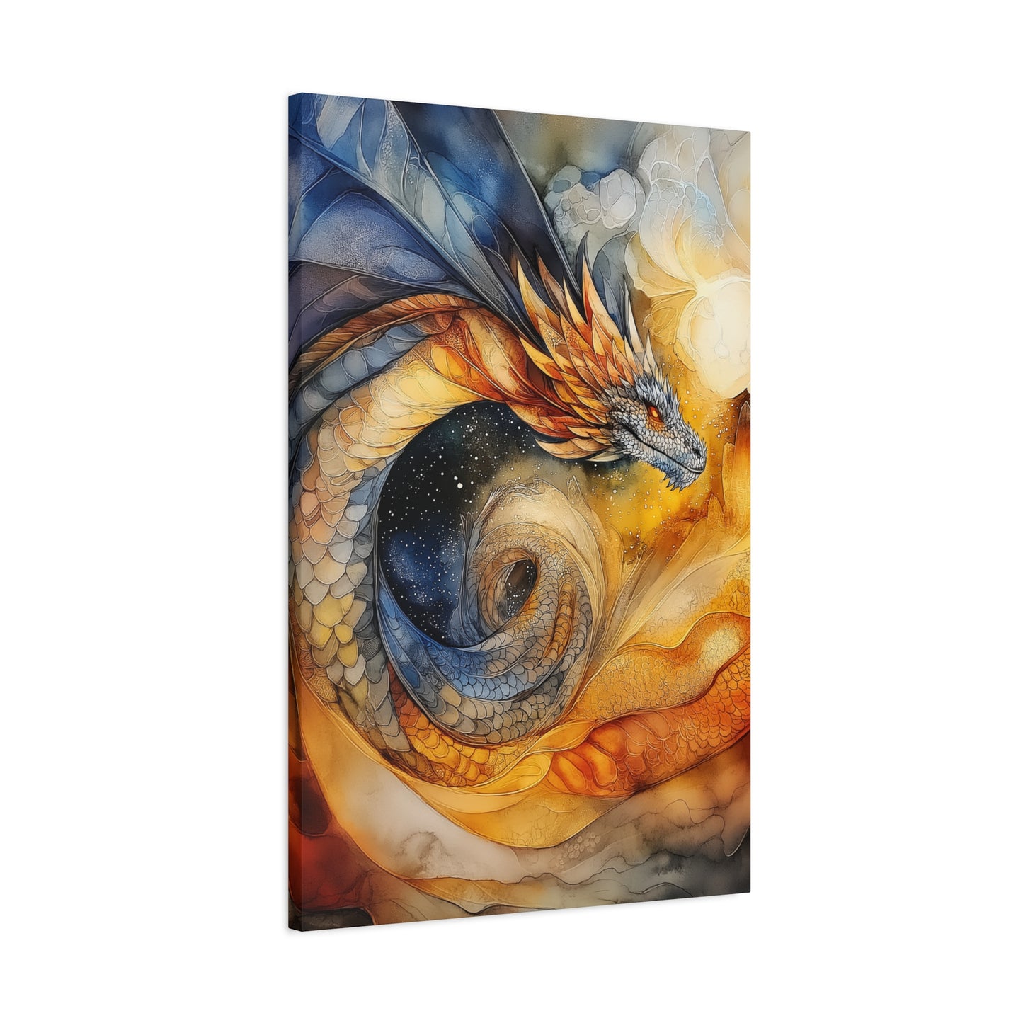 Majestic Dragon Art Canvas - Vibrant Fantasy Wall Decor