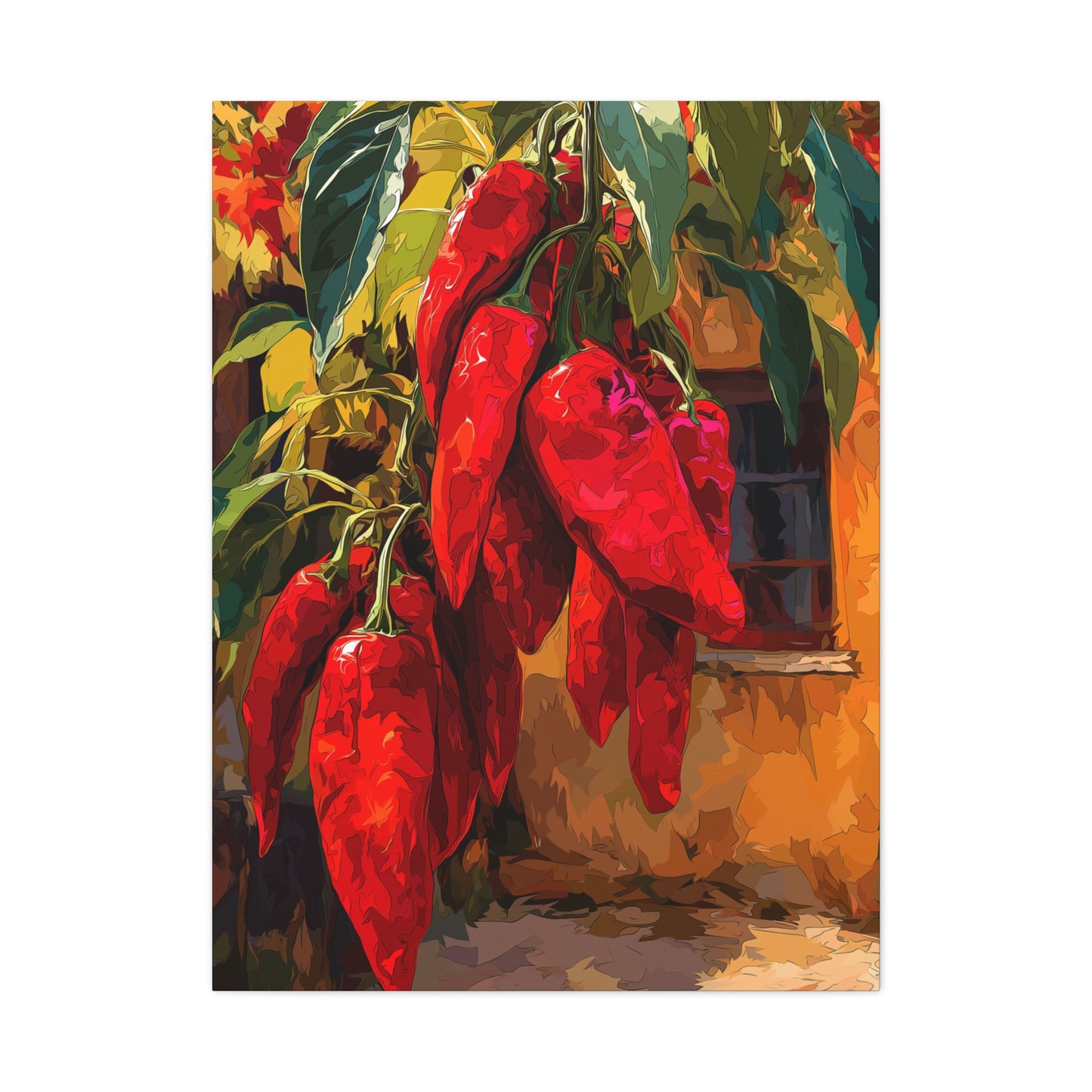 Canvas Wall Art - Red Chiles Casa Design