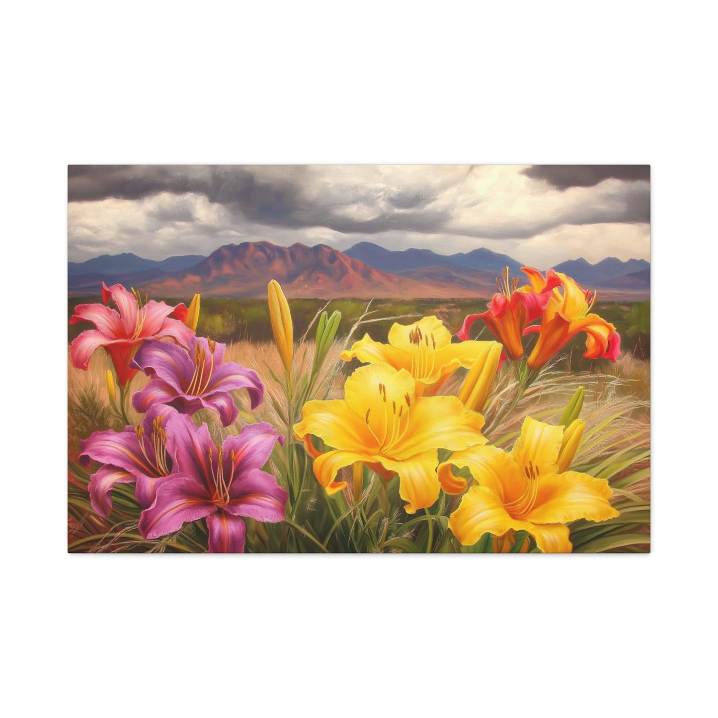 Canvas Print-Day Lillies Santa Fe