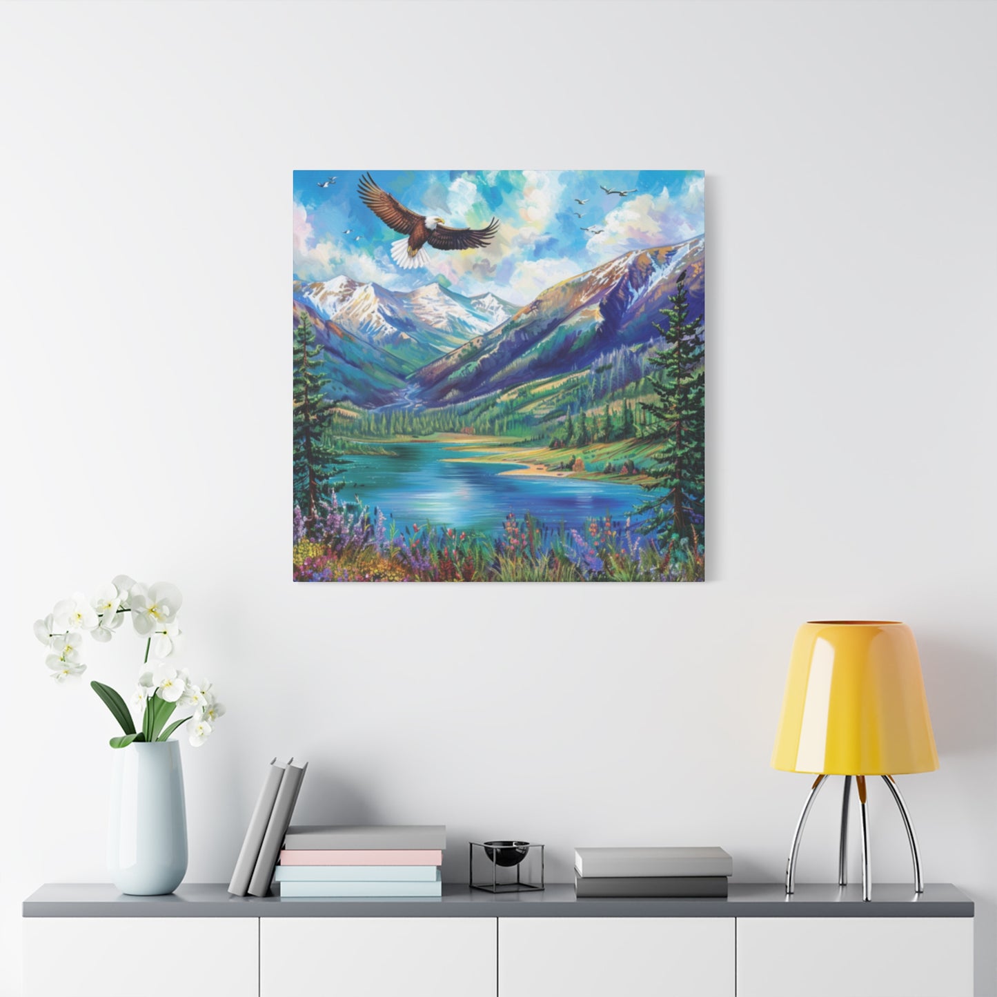 Canvas Print Beautiful Lake Vallecito
