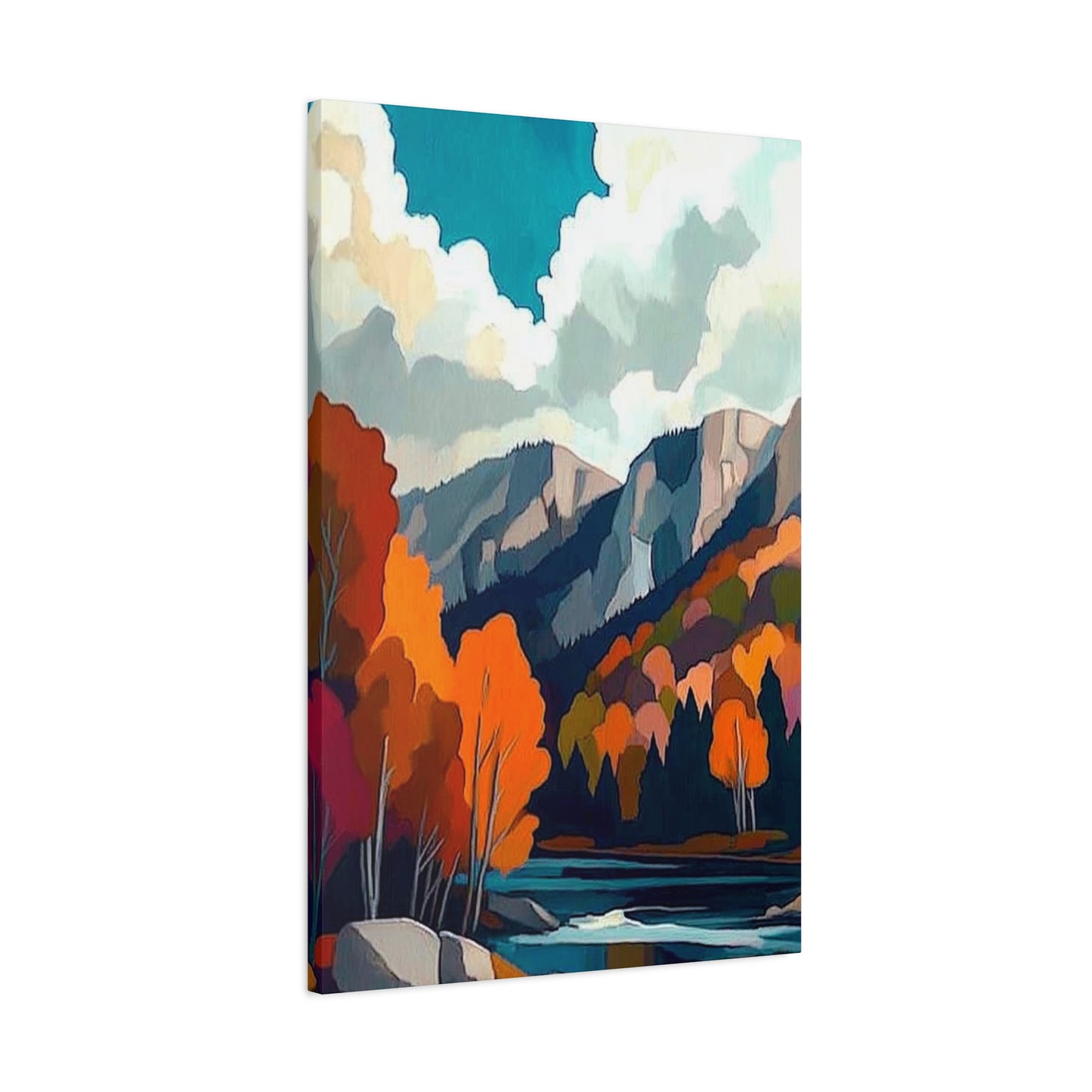 Canvas Print Magic Trees and Mountains