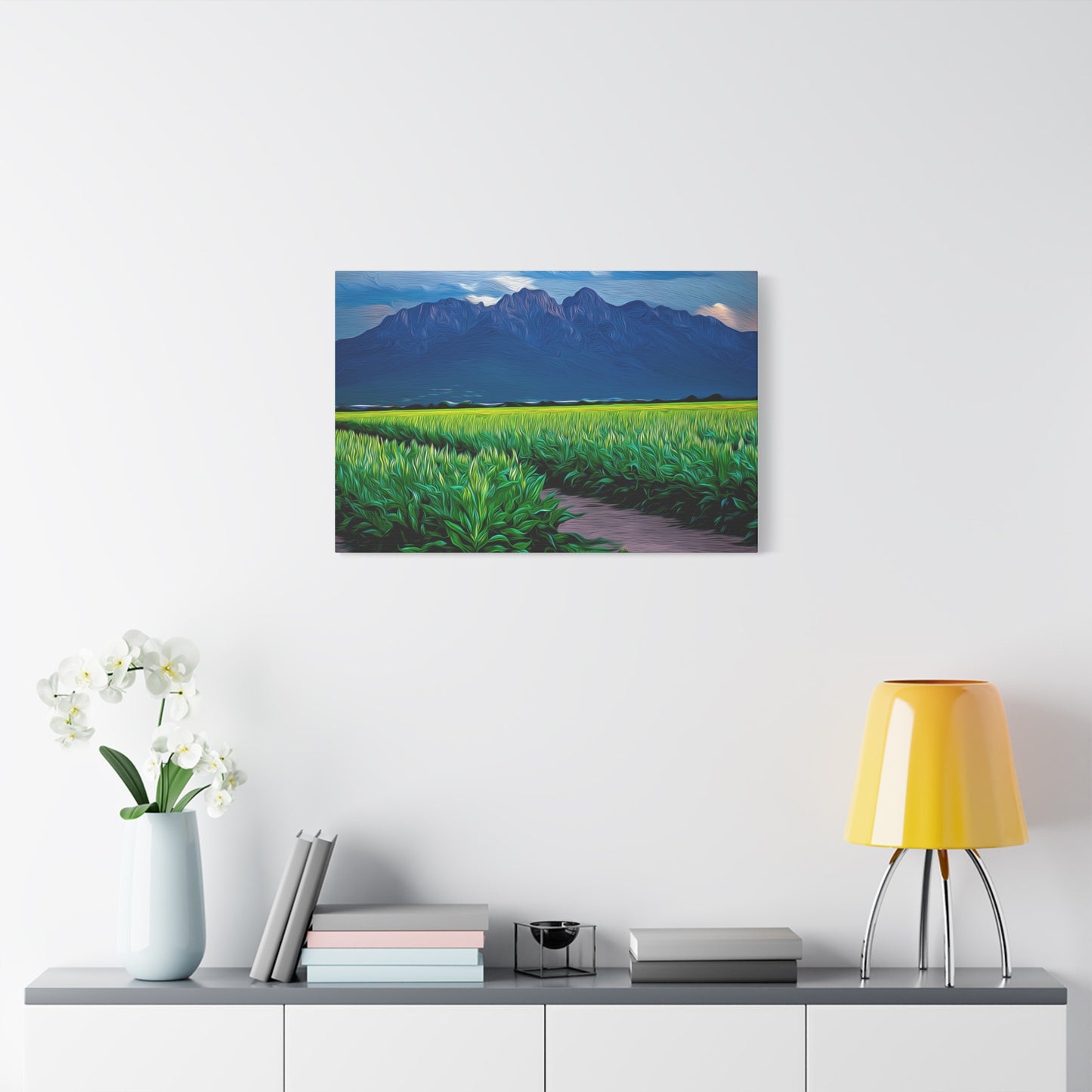 Canvas Print - Organ Mountains and Chile Field