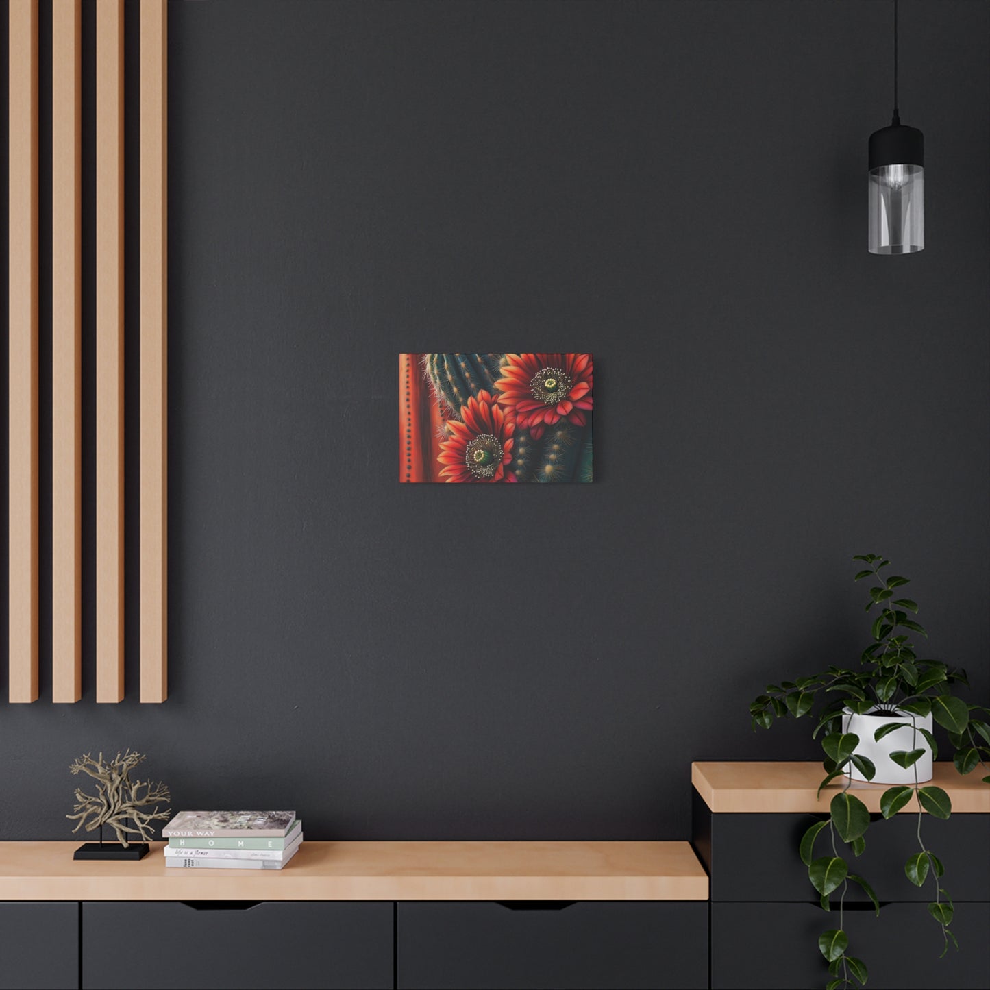 Canvas Print Santa Fe Cacti Flower Up Close 2