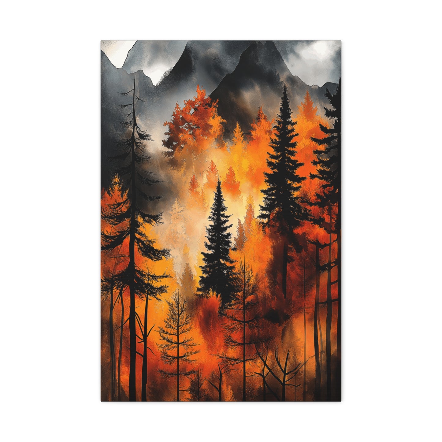 Autumn Forest Wall Art - Matte Stretched Canvas, 1.25" Deep