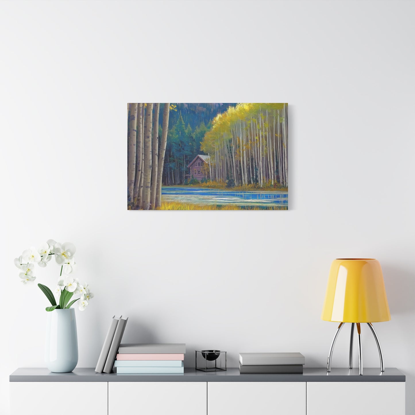 Canvas Wall Art - Rocky Mountain Lake V