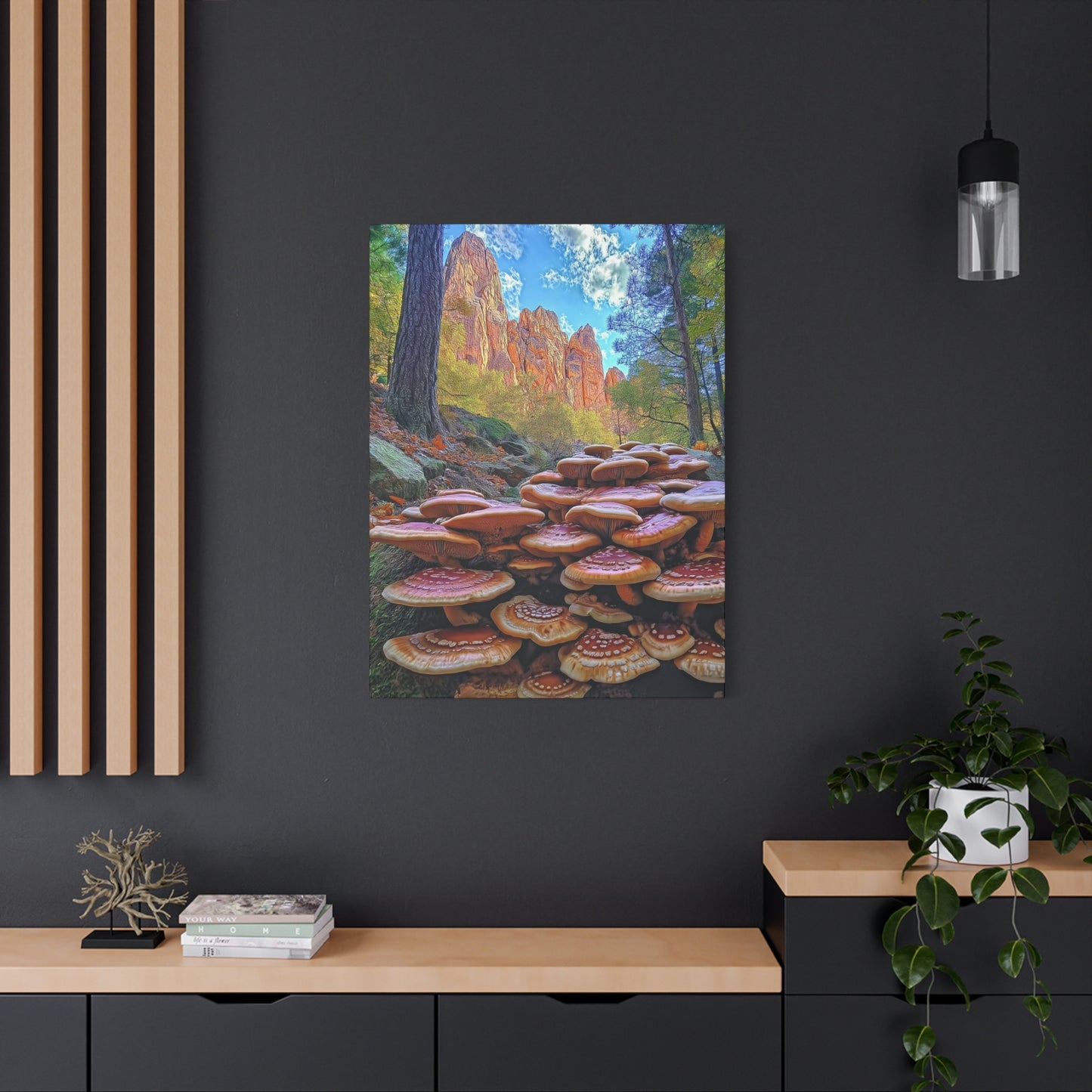 Canvas Print - Forest Mushrooms in the Rockies Two