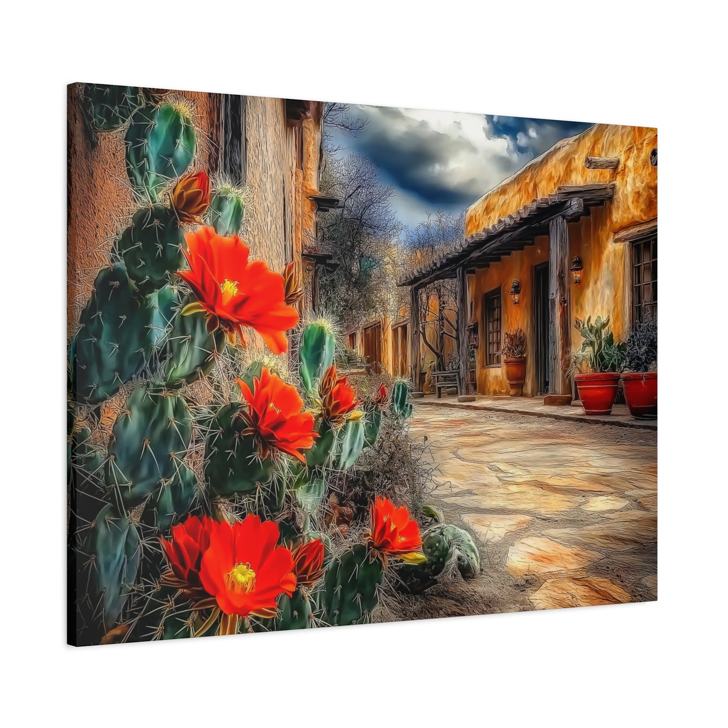 Canvas Print - NM Cacti Village Too