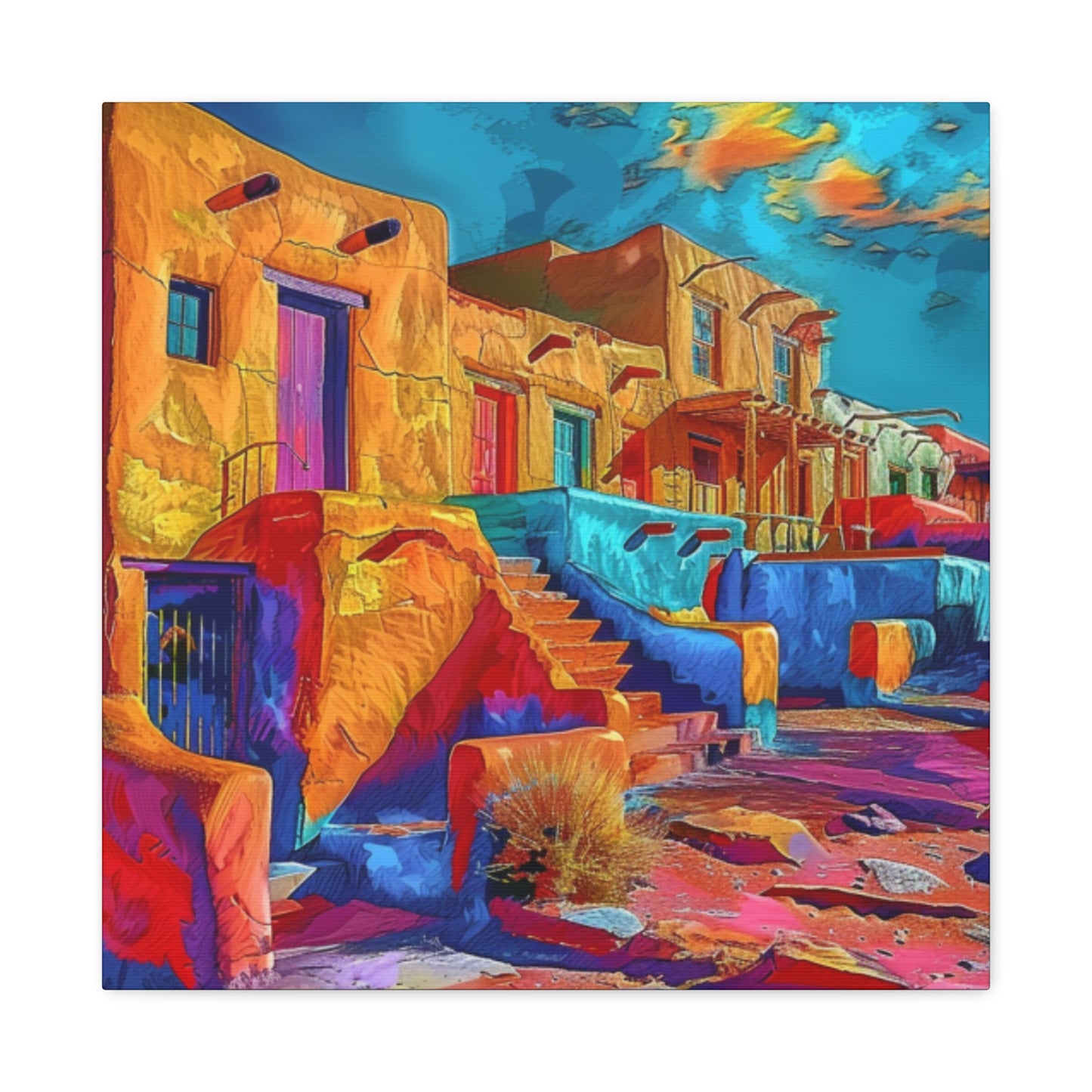 Canvas Print - FR St Mex Village