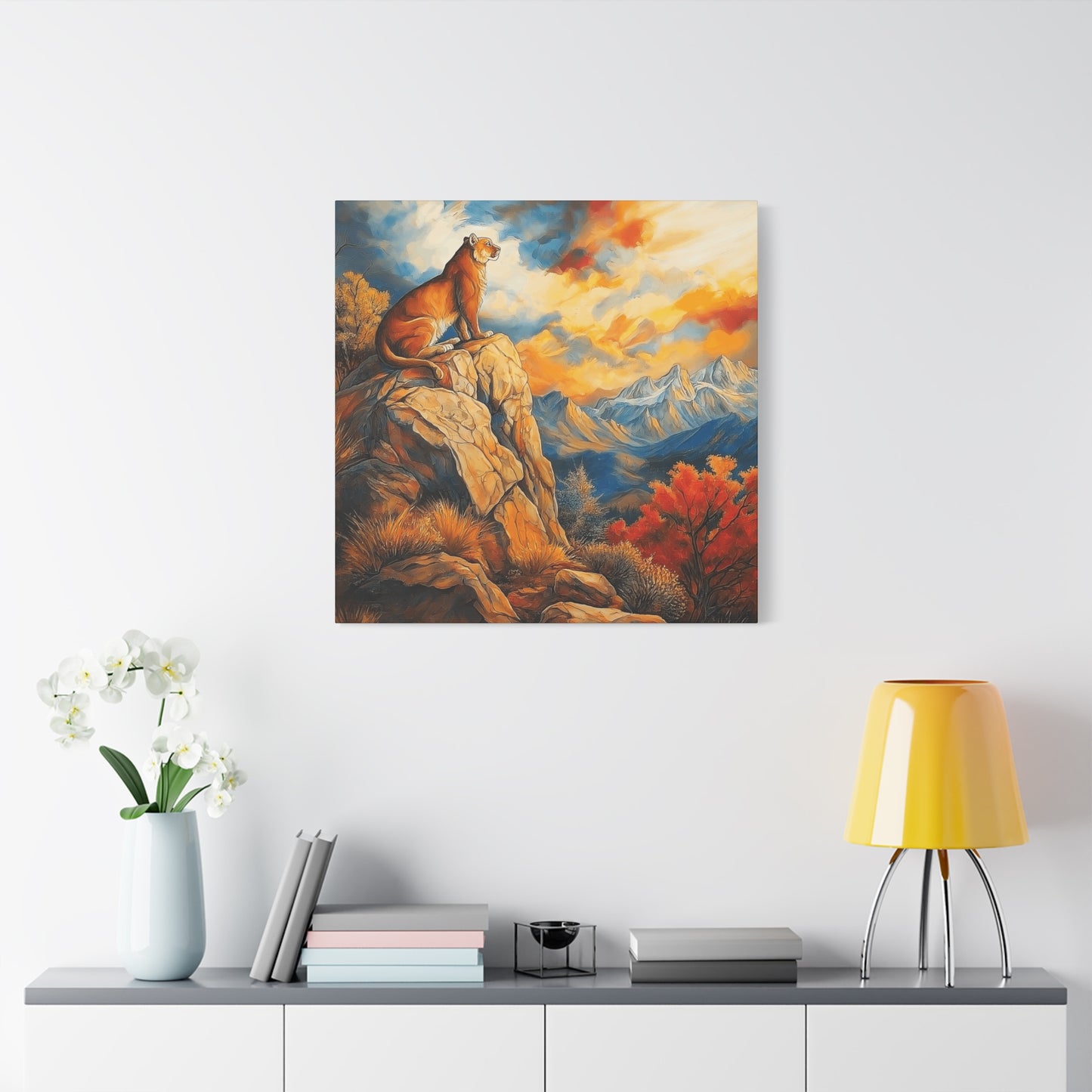 Majestic Lion Canvas Art - Vibrant Nature Wall Decor