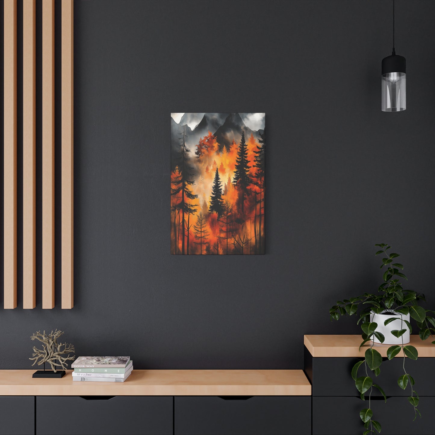 Autumn Forest Wall Art - Matte Stretched Canvas, 1.25" Deep