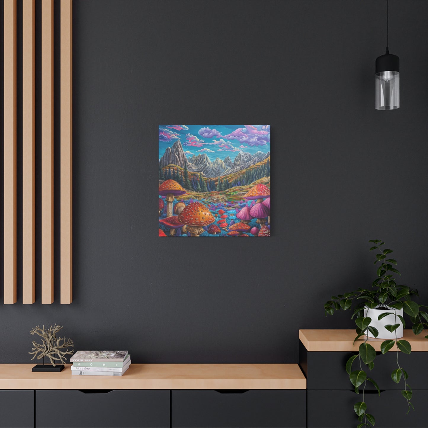 Canvas Print - Rocky Mountain Mushroom Field