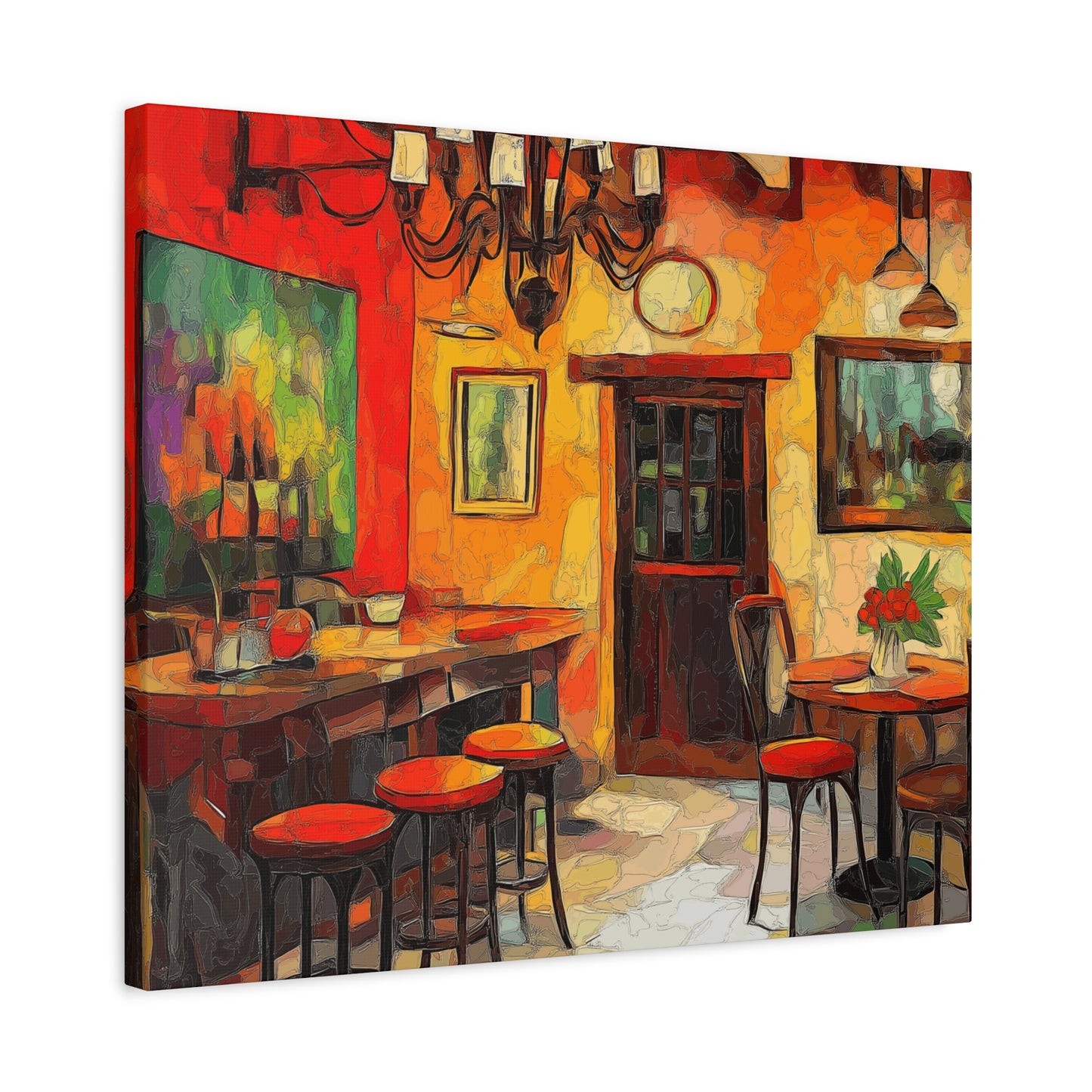 Vibrant Restaurant Canvas Wall Art - Colorful Decor for Dining Spaces