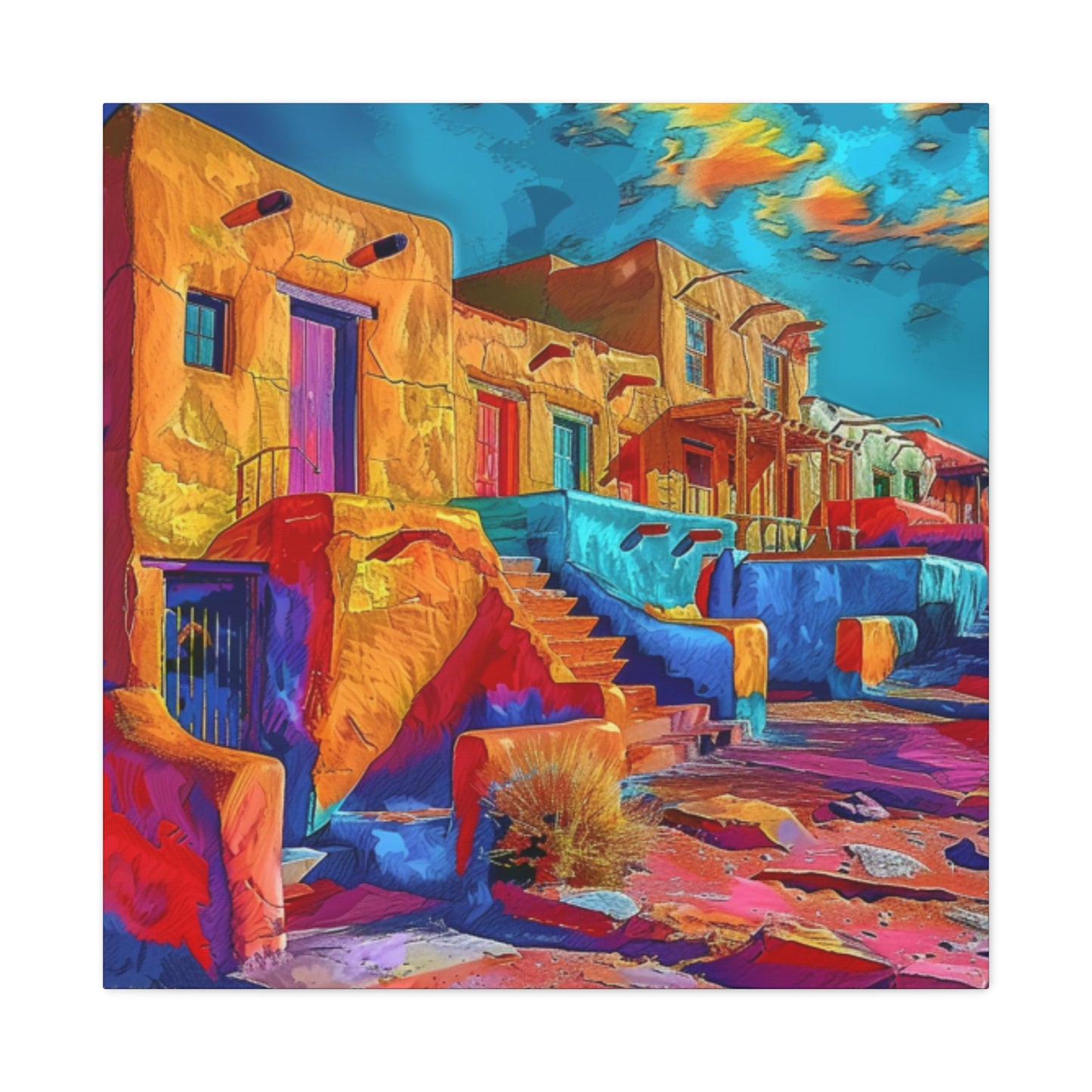 Canvas Print - FR St Mex Village