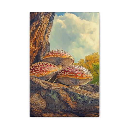 Canvas Print - Red Cap Mushroom Air