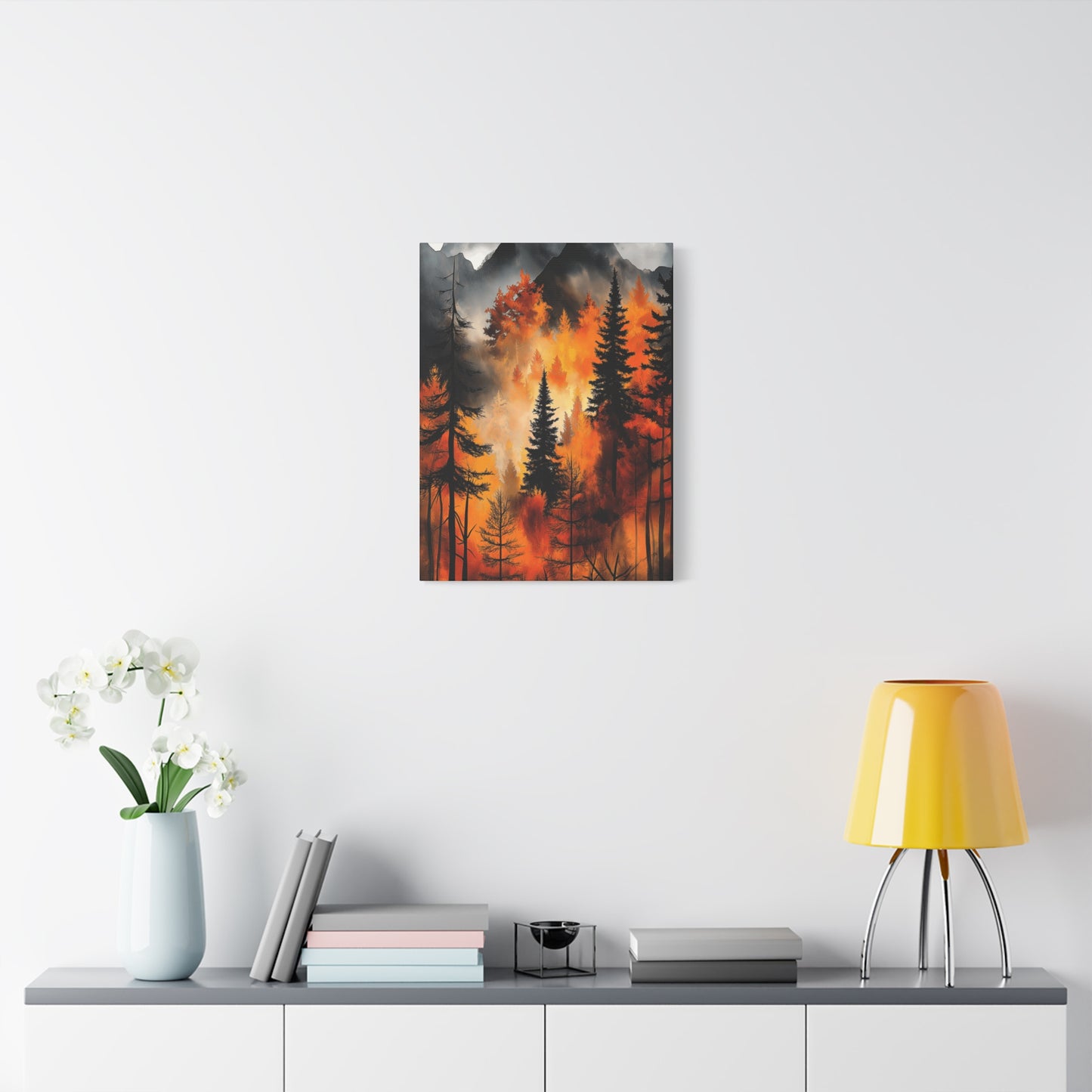 Autumn Forest Wall Art - Matte Stretched Canvas, 1.25" Deep