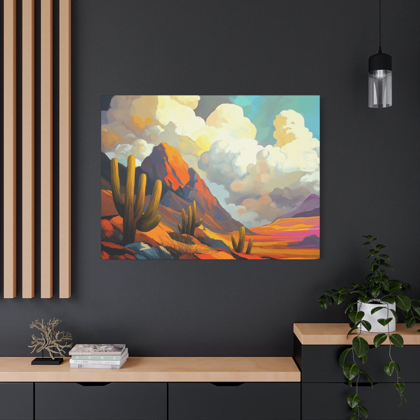 Desert Landscape Matte Canvas Wall Art