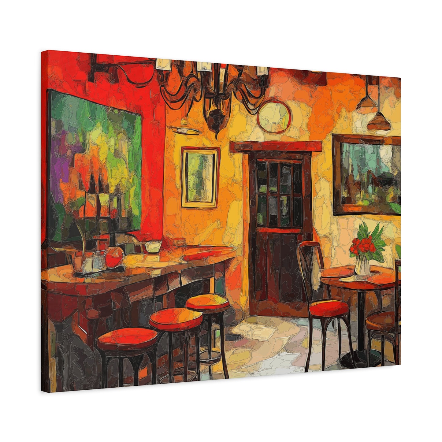 Vibrant Restaurant Canvas Wall Art - Colorful Decor for Dining Spaces