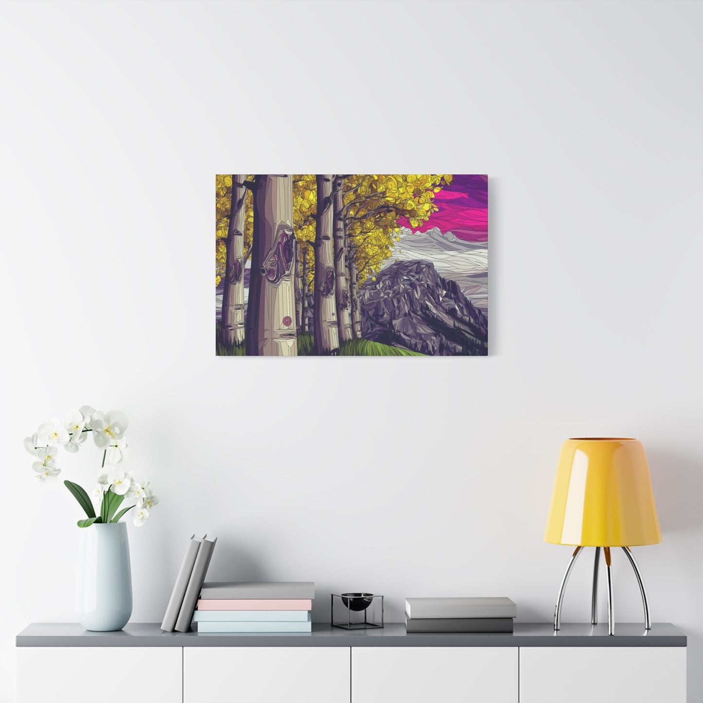 Canvas Print - Aspen Bolder Trees