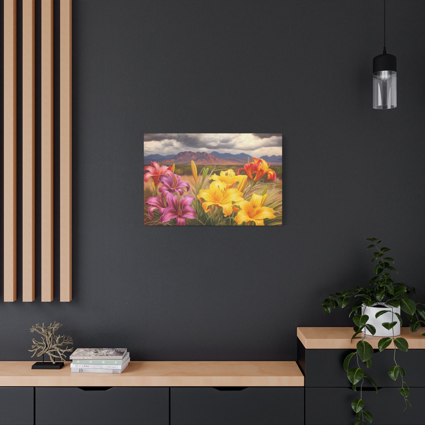 Canvas Print-Day Lillies Santa Fe