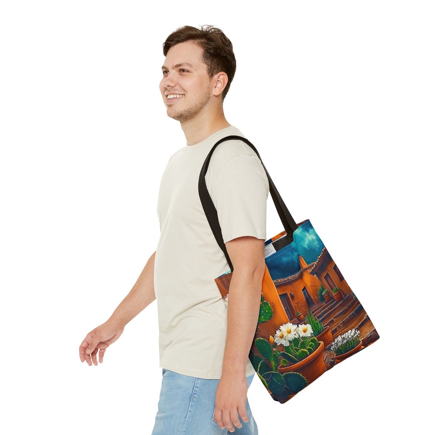 Vibrant Floral Tote Bag, Flower Print Satchel, Eco-Friendly Shopping Bag, Travel Companion, Unique Gift for Nature Lovers