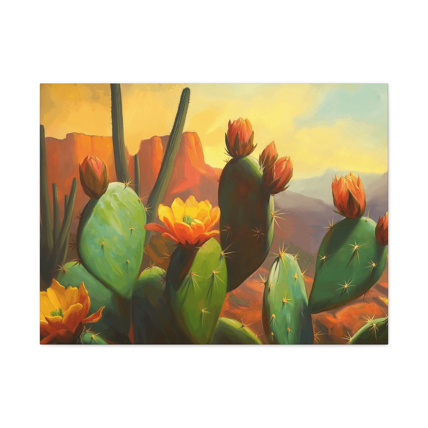 Desert Cactus Canvas Print