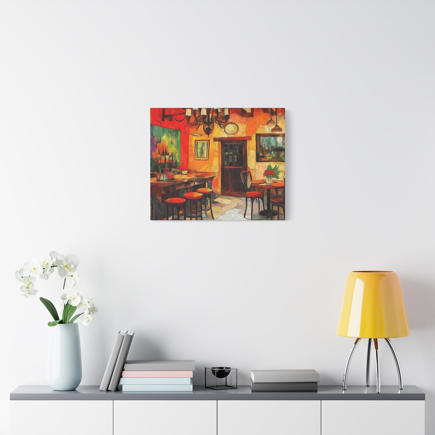 Vibrant Restaurant Canvas Wall Art - Colorful Decor for Dining Spaces