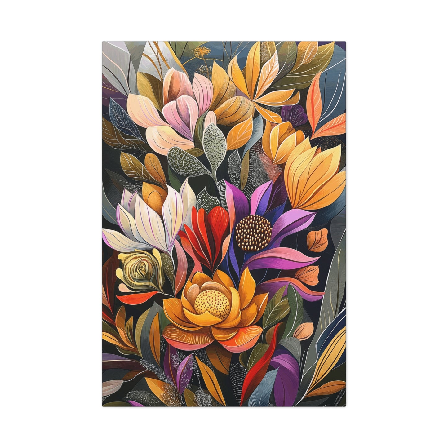 Canvas Art - Amazing Brilliant Flowers