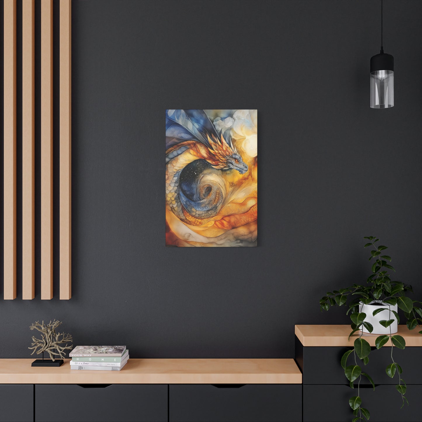 Majestic Dragon Art Canvas - Vibrant Fantasy Wall Decor