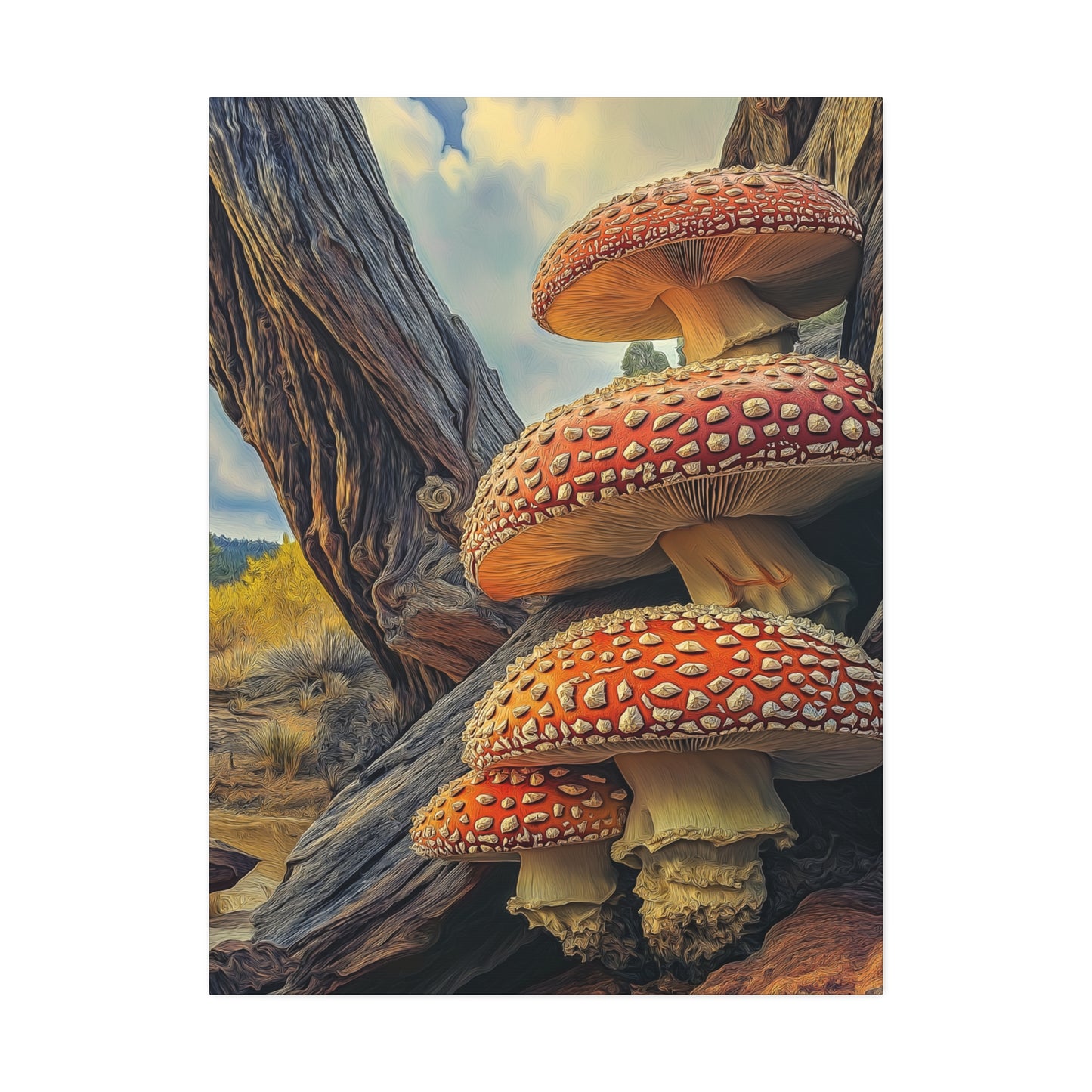 Wall Art - Mountain High Mushroom 1.5 inch depth