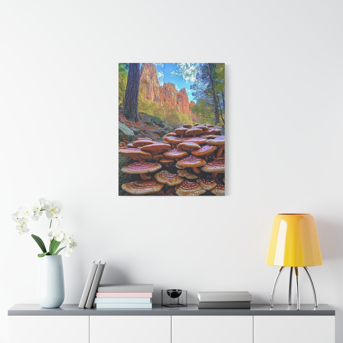 Canvas Print - Forest Mushrooms in the Rockies Two