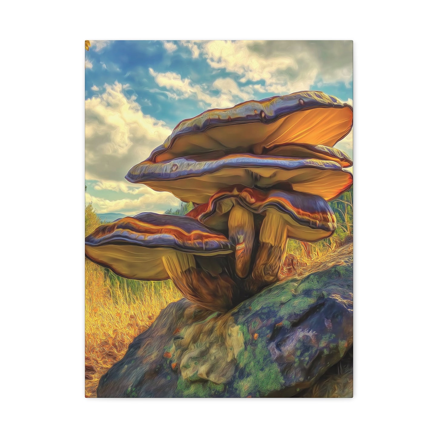 Canvas Print - Rockies Mushroom Purple
