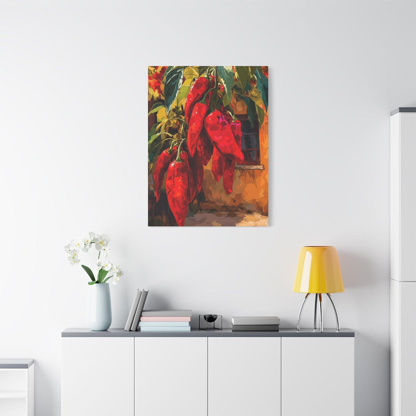 Canvas Wall Art - Red Chiles Casa Design