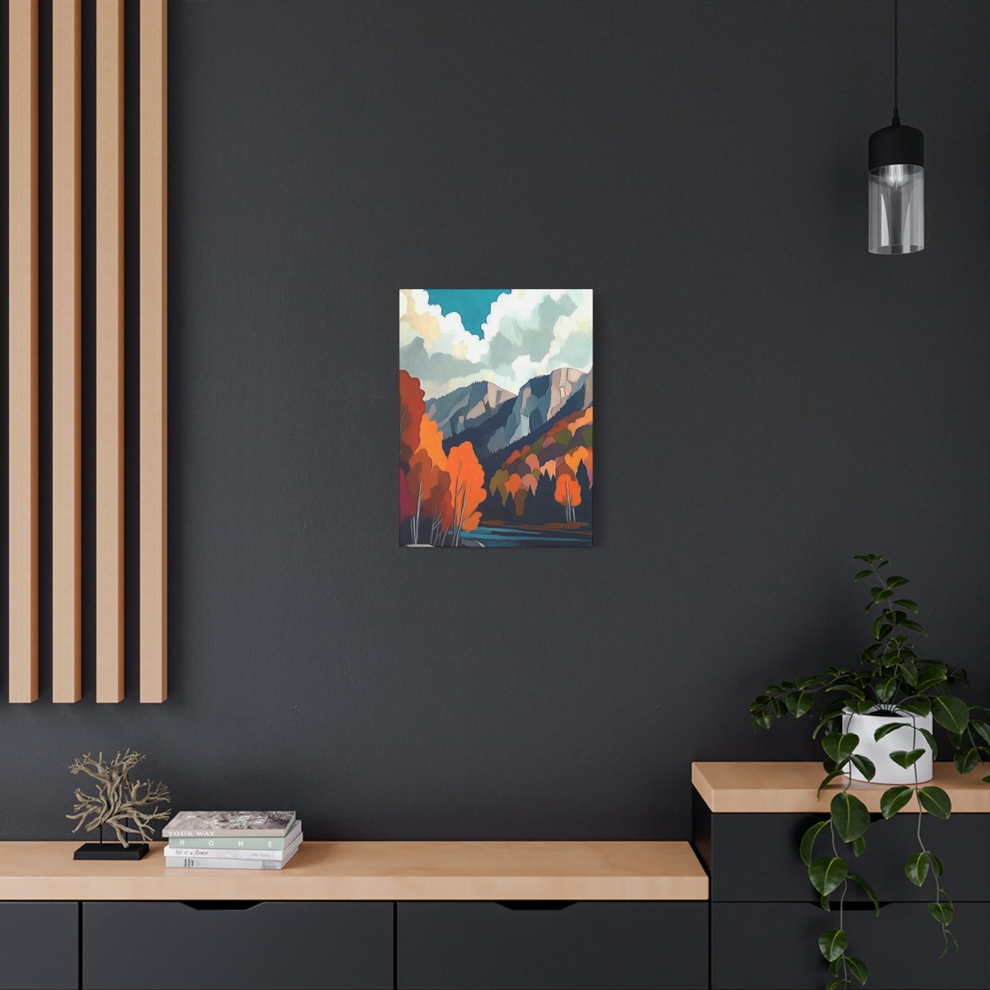 Canvas Print Magic Trees and Mountains
