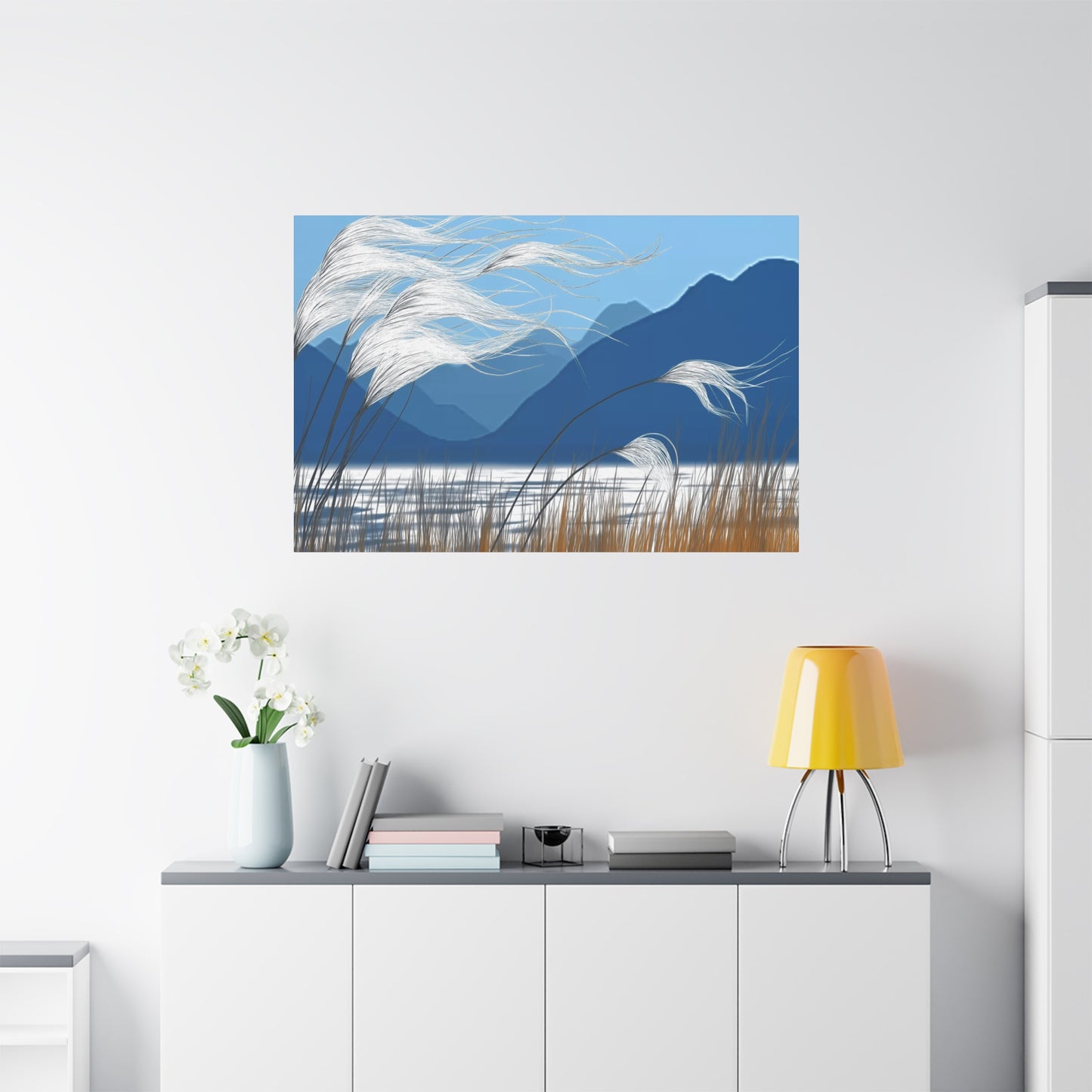Canvas Wall Art - Blue Mountain Breeze