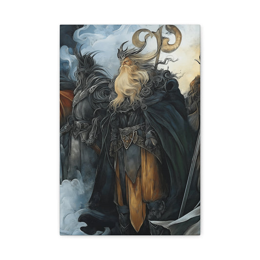 Epic Fantasy Wall Art Canvas - Norse Mythology Inspired Decor