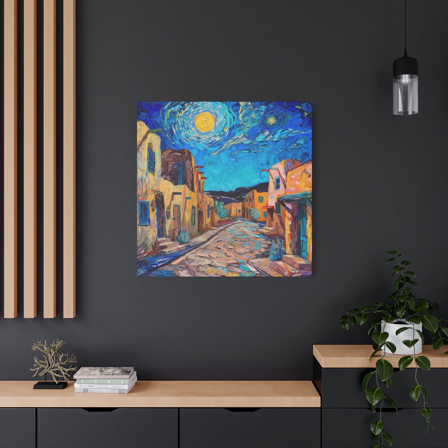 Canvas Wall Art - Taos New Moon Design