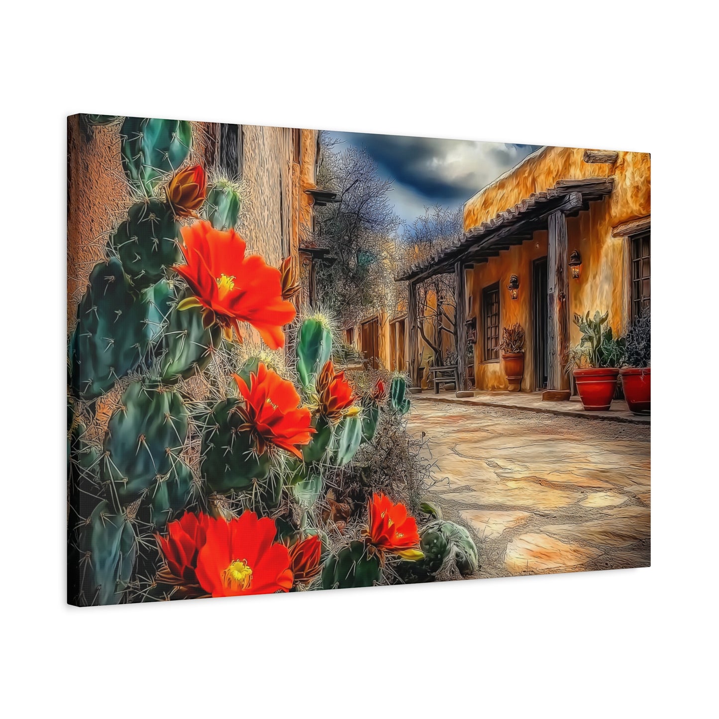 Canvas Print - NM Cacti Village Too