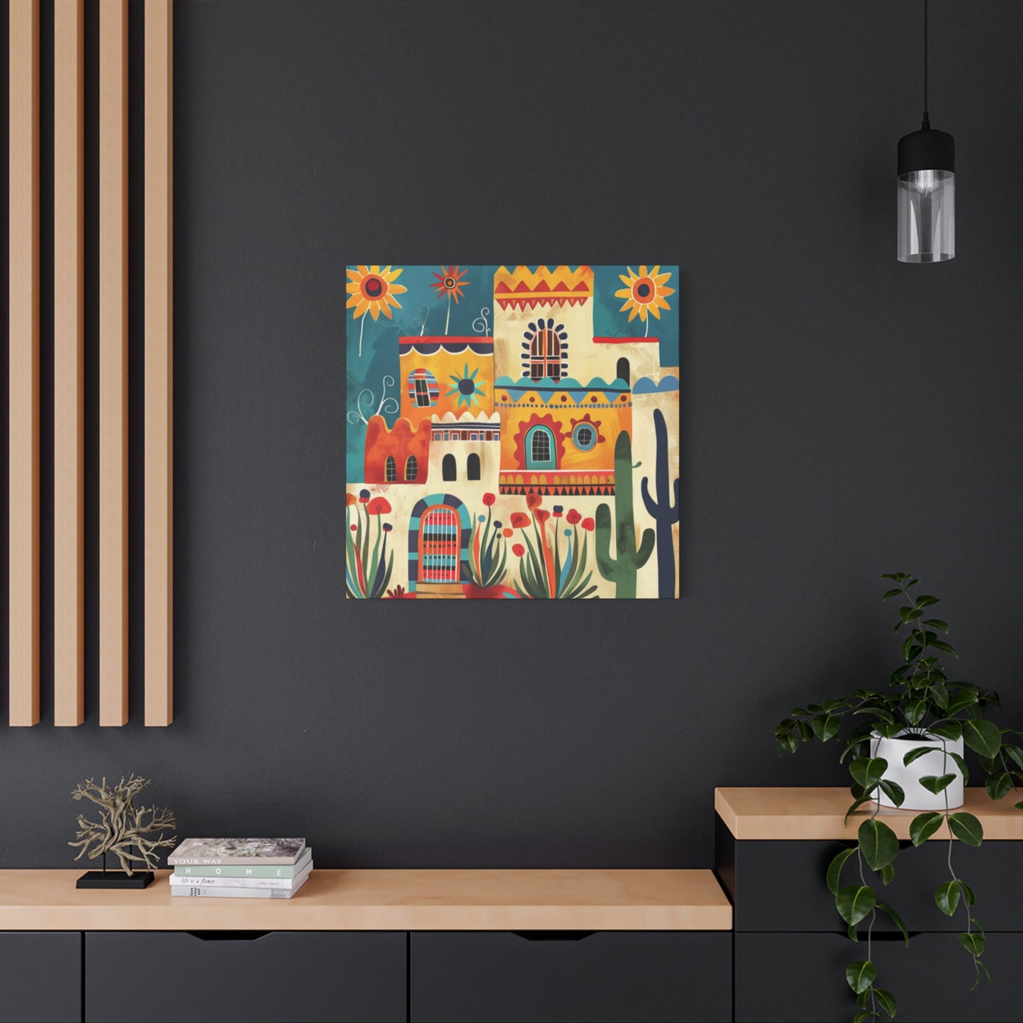 Canvas Wall Art - SF Pueblo 222