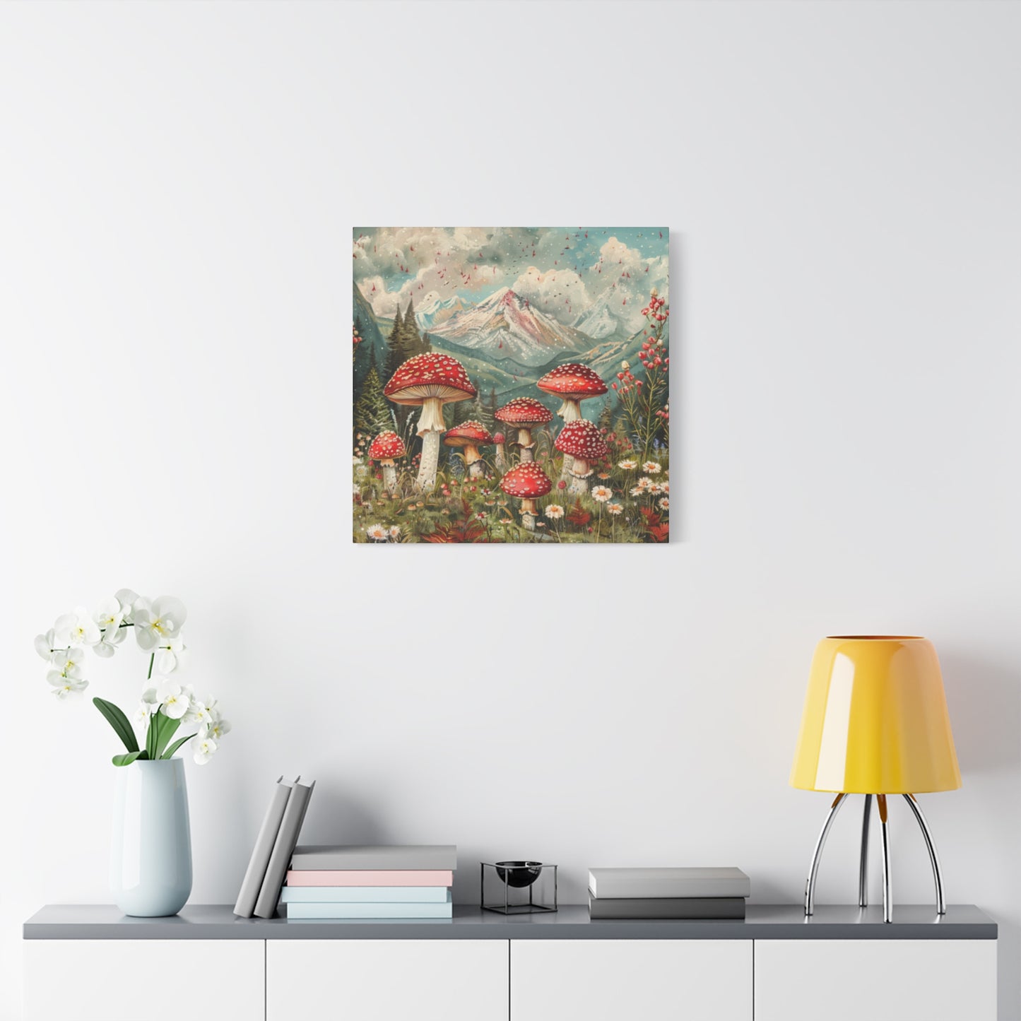 Canvas Print - Rocky Mountain Mushroom Rain