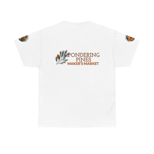 Pondering Pines Unisex Heavy Cotton Tee - Nature-Inspired Casual Wear for Creatives